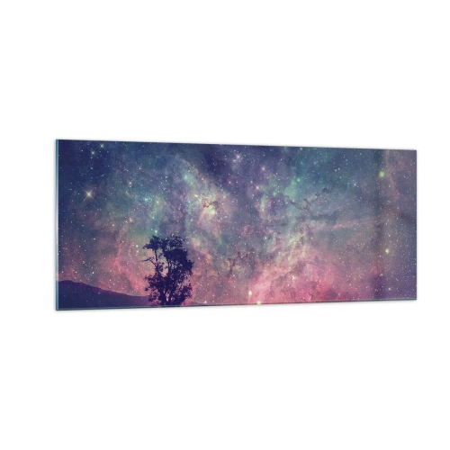 Quadro em vidro - Sob o céu mágico - 100x40 cm