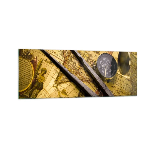 Quadro em vidro - Onde estão esses tesouros? - 140x50 cm