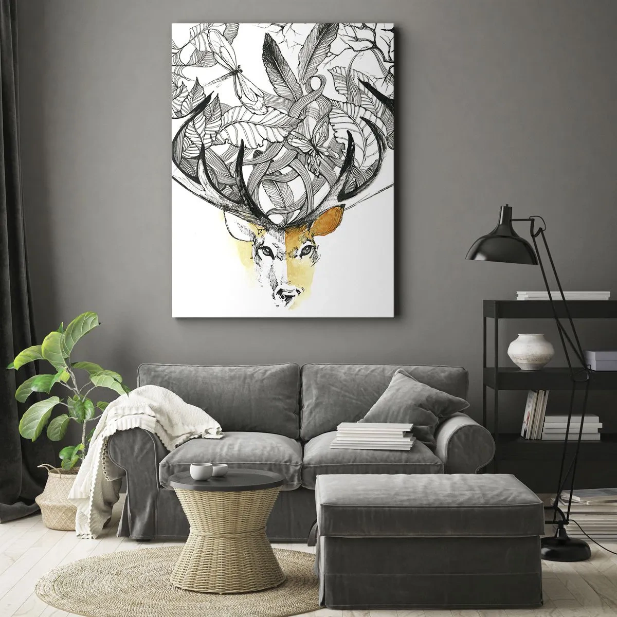 Quadro em tela - Chifres da abundância - 50x70 cm