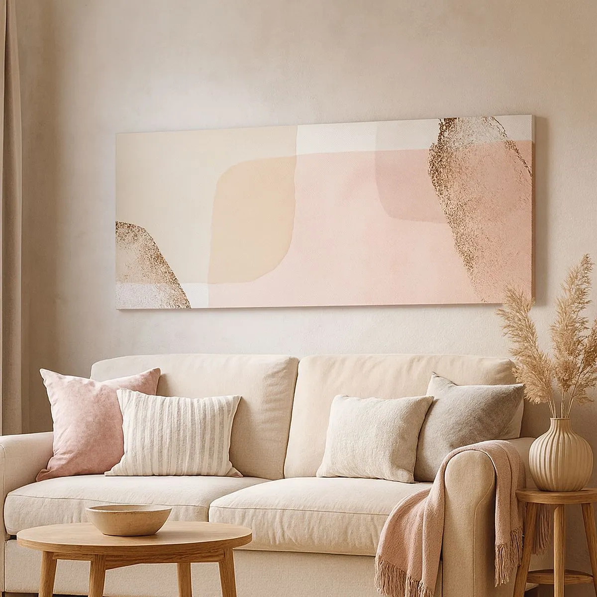 Quadro em tela - Olhar através da cor - 100x40 cm