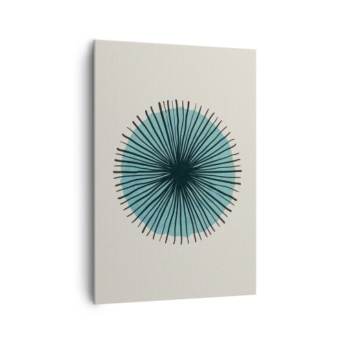 Quadro em tela - Radiante sobre o azul - 70x100 cm