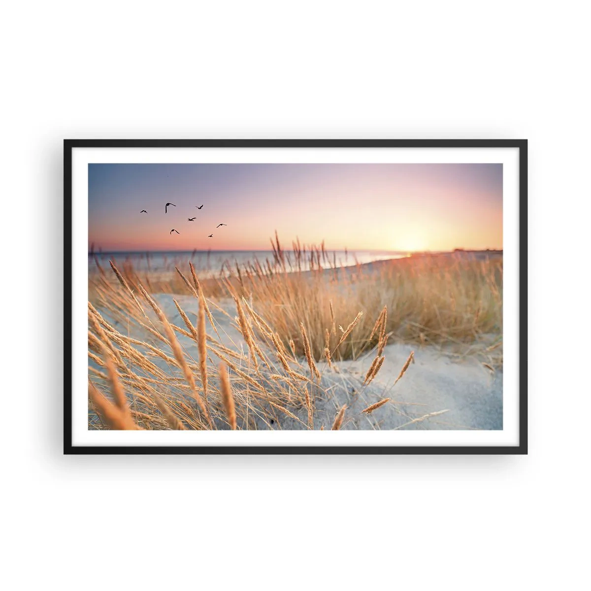 Pôster com moldura preta - Uma canção de embalar do Báltico - 91x61 cm