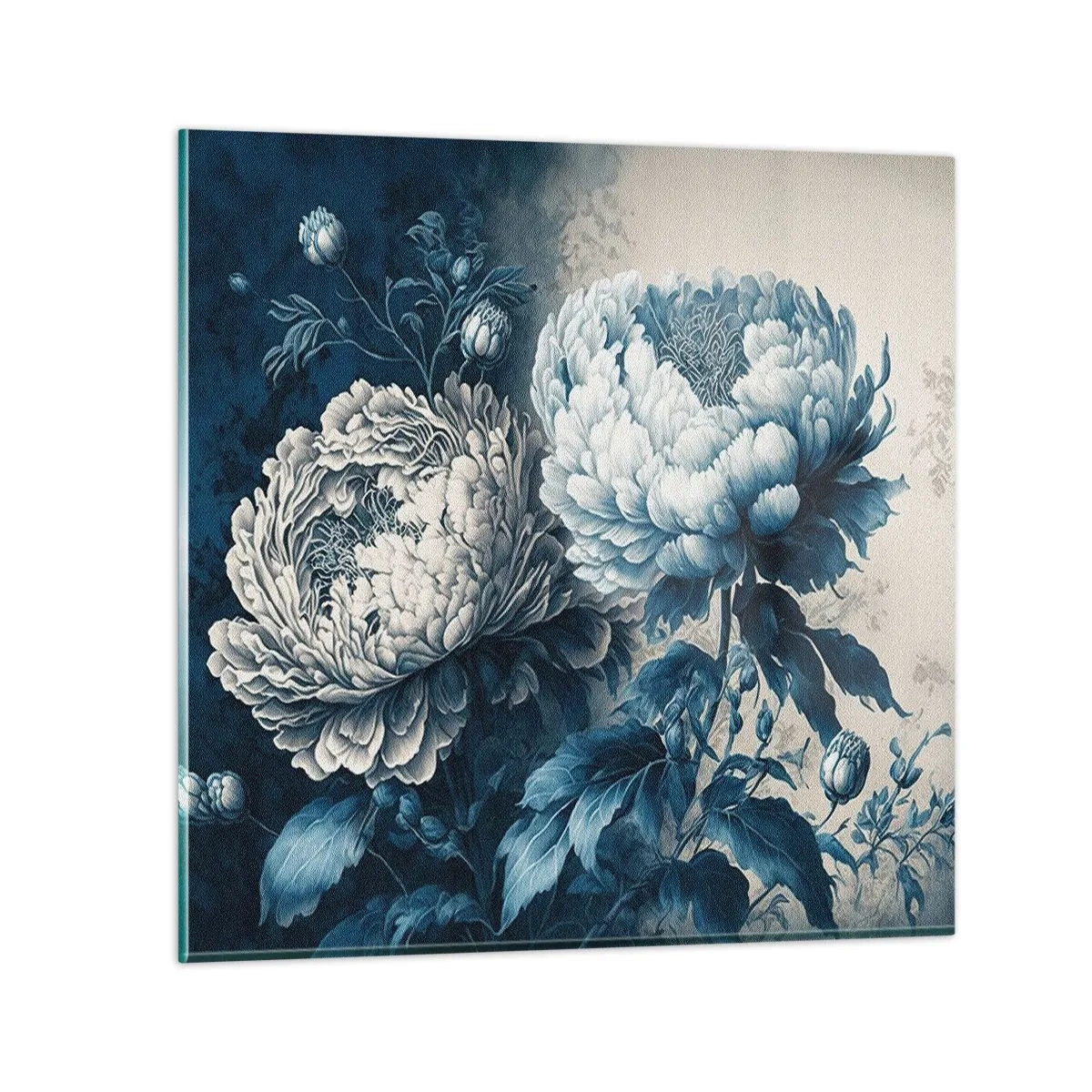 Quadro em vidro - Casal que combina - 40x40 cm