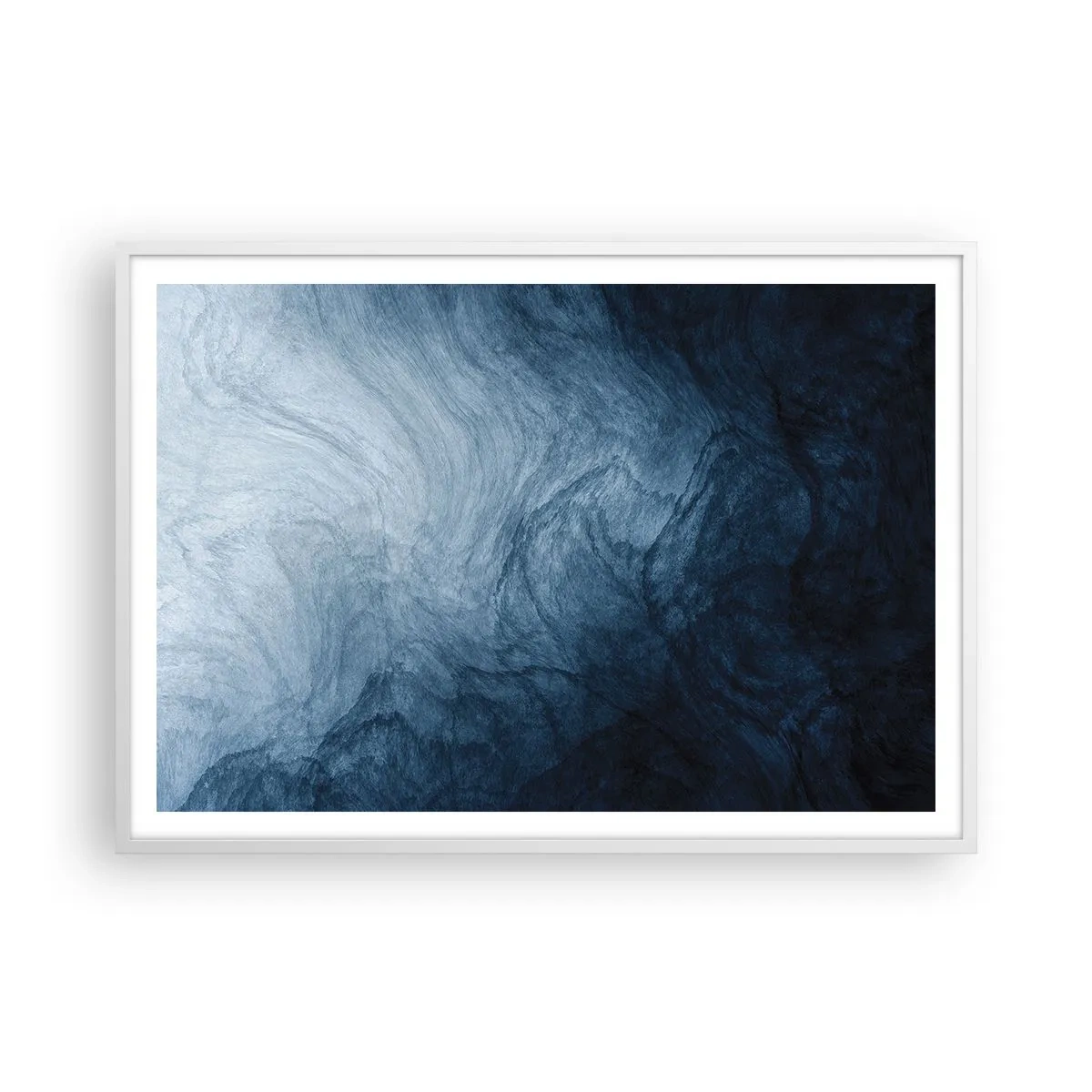 Pôster em moldura branca - Nas profundezas - 100x70 cm