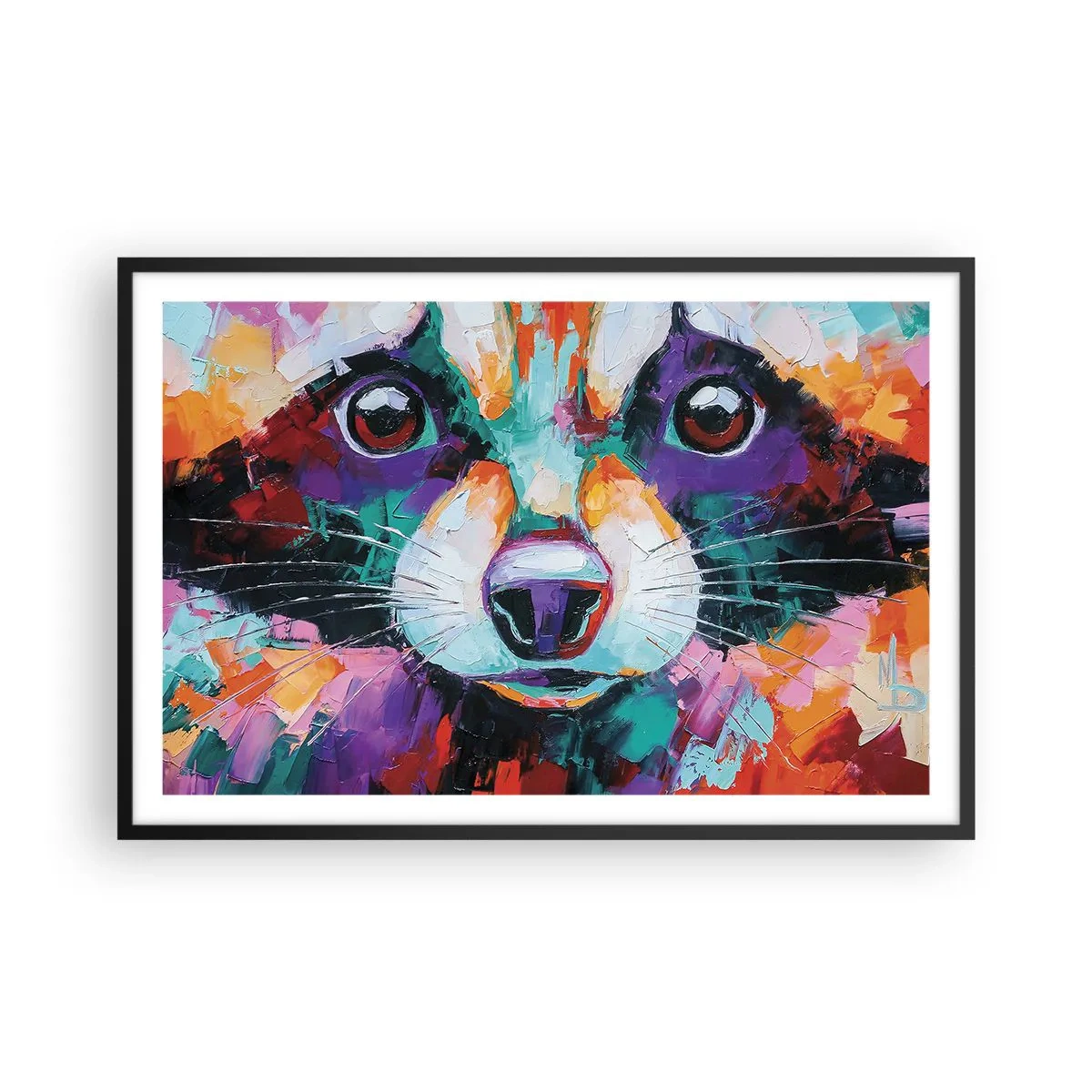 Pôster com moldura preta - Apenas boas emoções - 91x61 cm