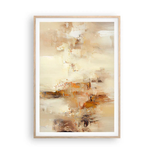 Pôster com moldura de carvalho claro - Alma de âmbar - 70x100 cm