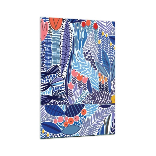 Quadro em vidro - Jardim Havaiano - 70x100 cm