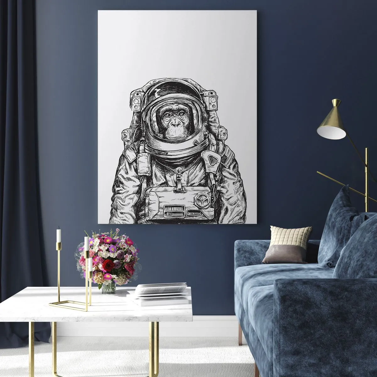 Quadro em vidro - Evolução alternativa - 50x70 cm