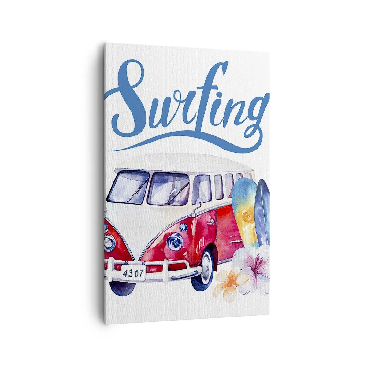 Quadro em tela - Pepino - um clássico para um surfista - 80x120 cm