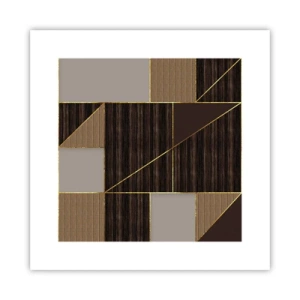 Pôster - Mosaico de bronzes e ouro - 30x30 cm