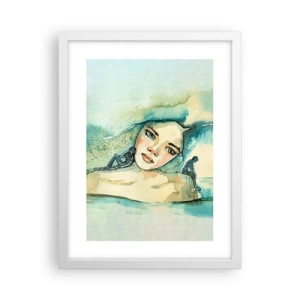 Pôster em moldura branca - Am I blue? - 30x40 cm