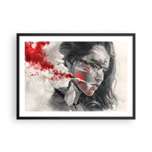 Pôster com moldura preta - Nos fumos do absurdo - 70x50 cm