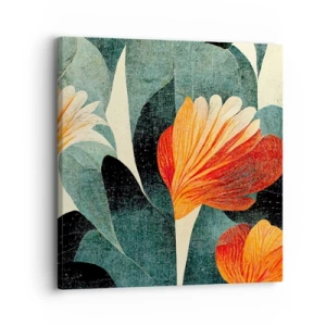 Quadro em tela - O calor dos trópicos e o frescor da vegetação - 30x30 cm