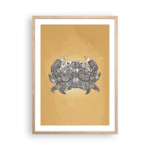 Pôster com moldura de carvalho claro - Contos do Sr. Caranguejo - 50x70 cm