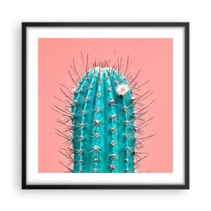 Pôster com moldura preta - Apenas olhe - 50x50 cm