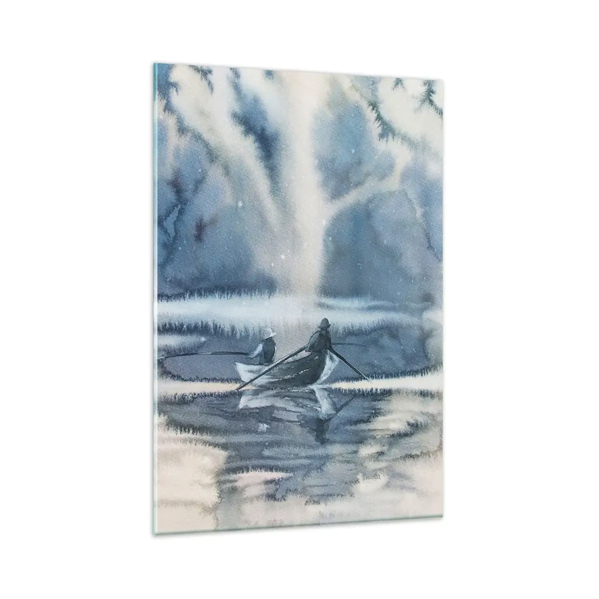 Quadro em vidro - Pescadores no seu paraíso - 80x120 cm