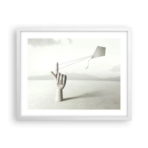 Pôster em moldura branca - Prova de força - 50x40 cm