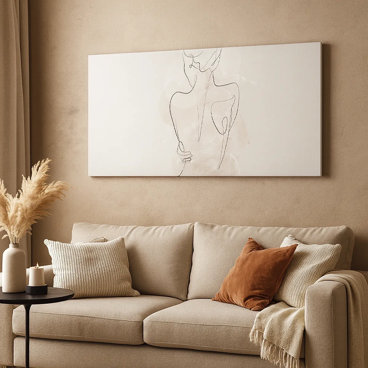 Quadro em tela - Como um instrumento sensível - 30x30 cm