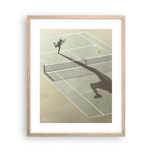 Pôster com moldura de carvalho claro - Supera-te - 40x50 cm