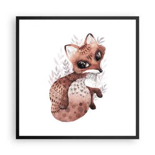Pôster com moldura preta - Como não amar - 60x60 cm