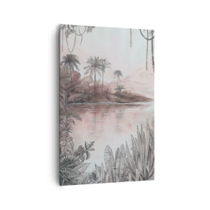 Quadro em tela - Diário de um explorador do século 19 - 80x120 cm