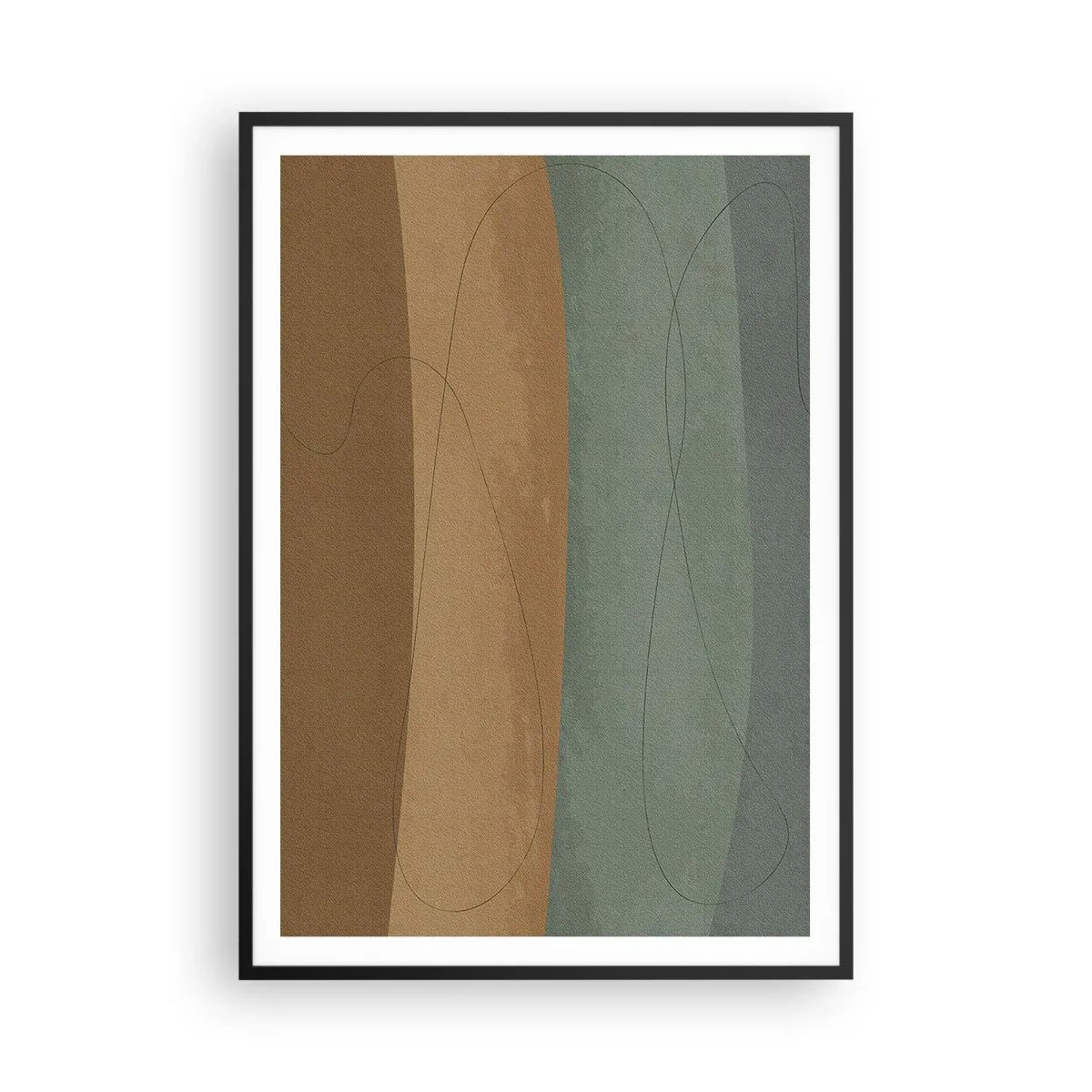 Pôster com moldura preta - Composição horizontal - 70x100 cm