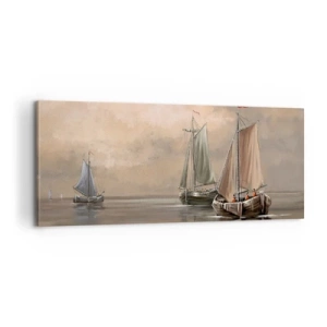 Quadro em tela - Regresso dos marinheiros - 100x40 cm