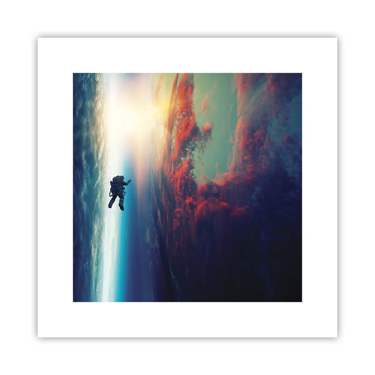 Pôster - Enfrentando o universo - 30x30 cm