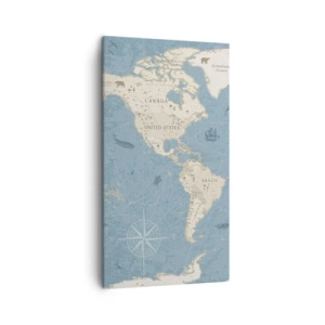 Quadro em tela - O mundo ao seu alcance - 45x80 cm