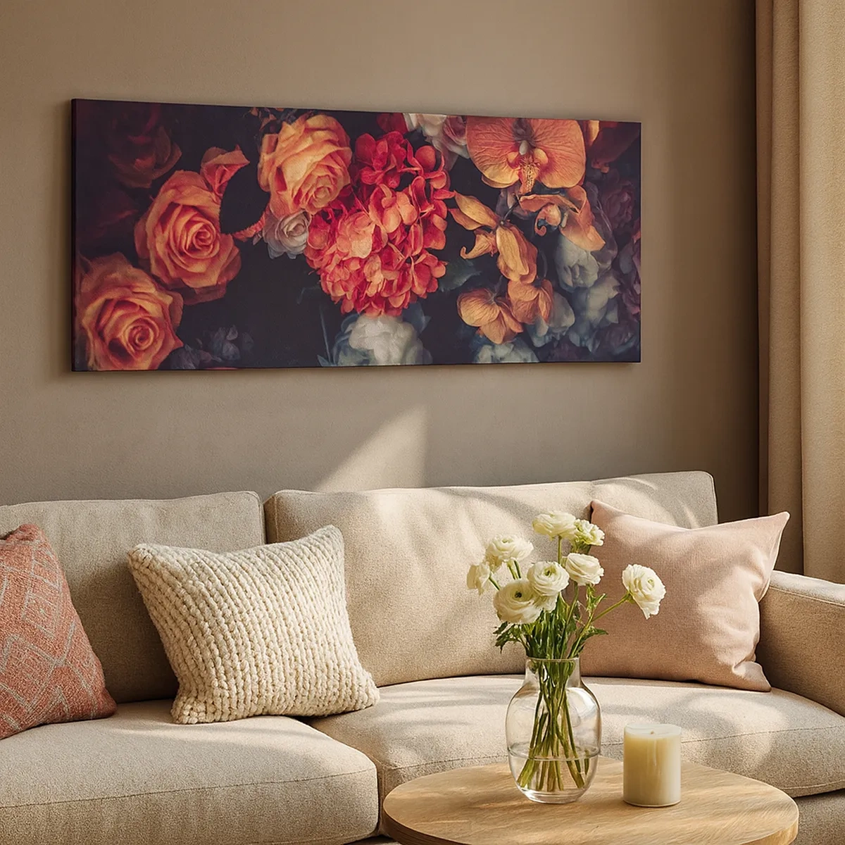 Quadro em tela - Como nos mestres holandeses - 30x30 cm