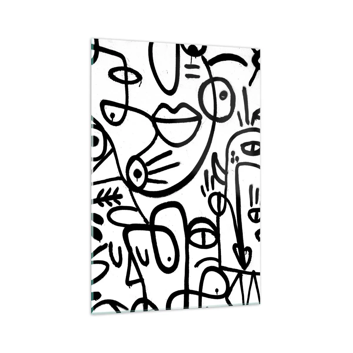 Quadro em vidro - Rostos e miragens - 70x100 cm