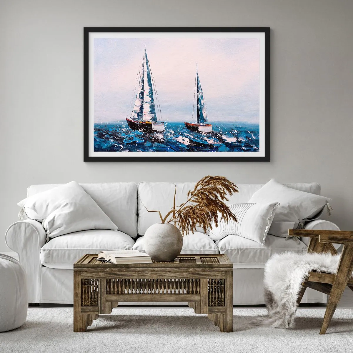 Pôster com moldura preta - Irmandade do vento - 40x30 cm