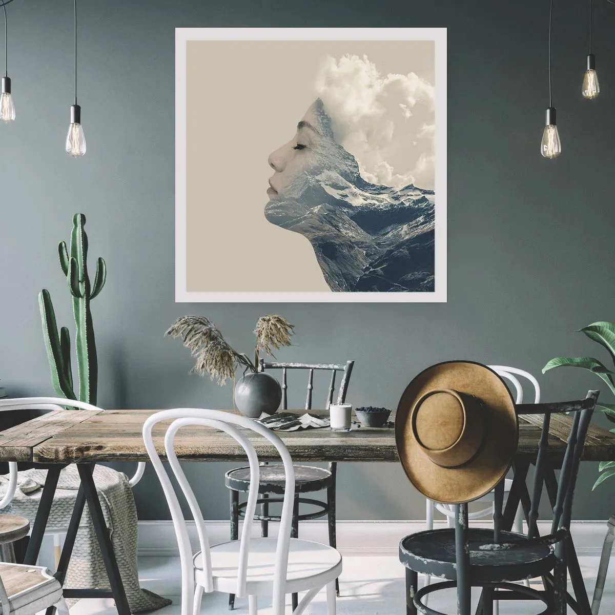 Pôster - A beleza dos elementos da natureza - 40x40 cm