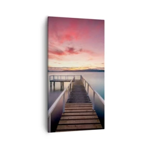 Quadro em tela - A chama suave da noite - 55x100 cm