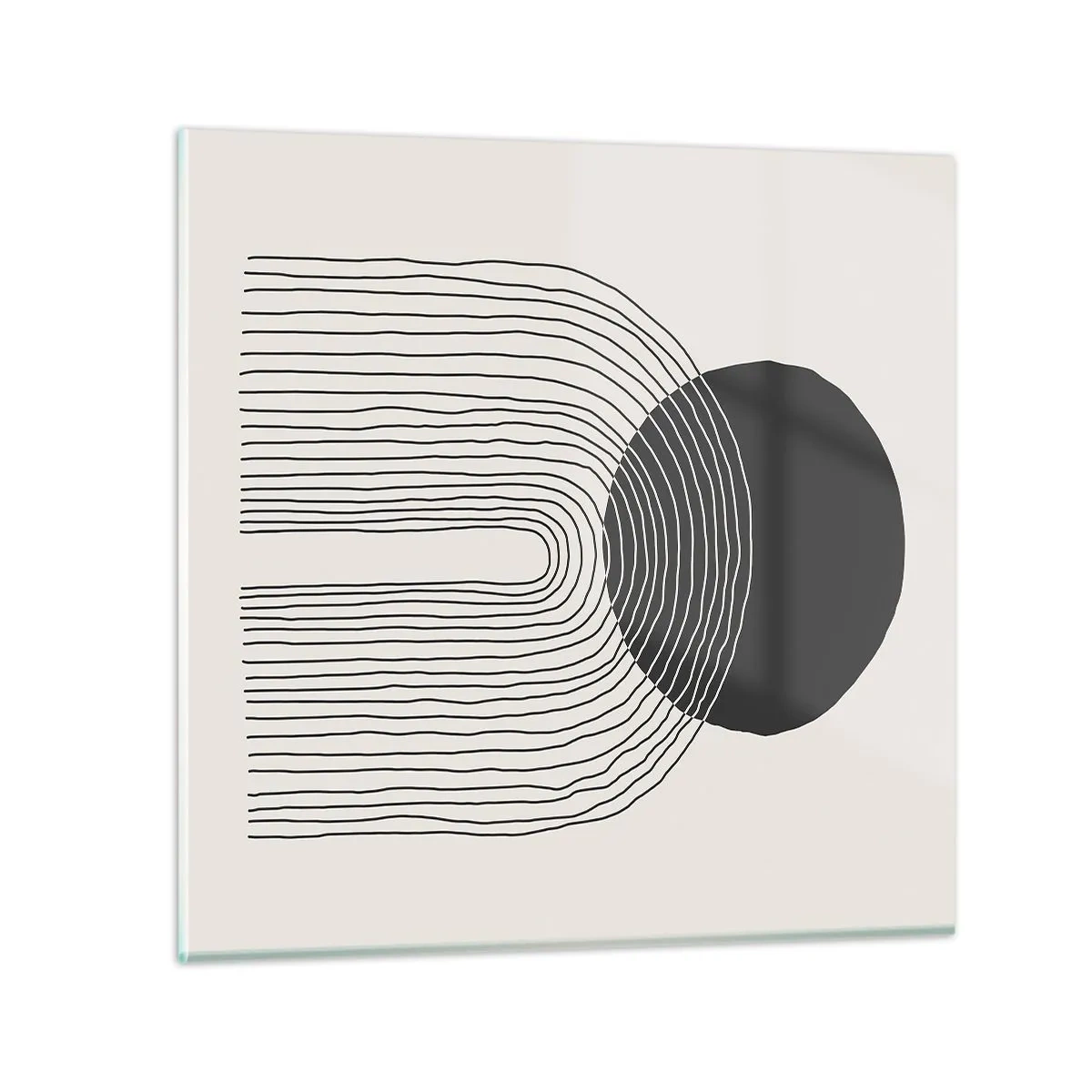 Quadro em vidro - Tremores e confiança - 70x70 cm