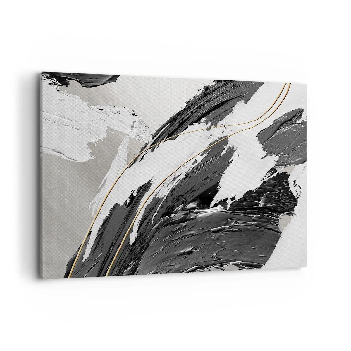 Quadro em tela - Abstração em grande escala - 120x80 cm