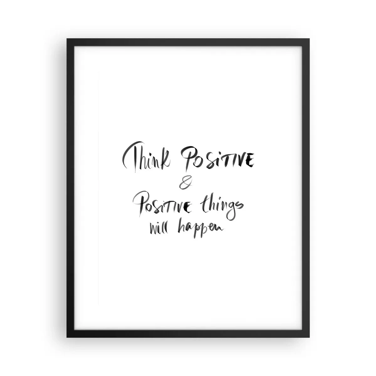 Pôster com moldura preta - Como viver? - 40x50 cm