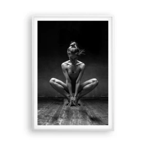 Pôster em moldura branca - A energia da dança - 70x100 cm