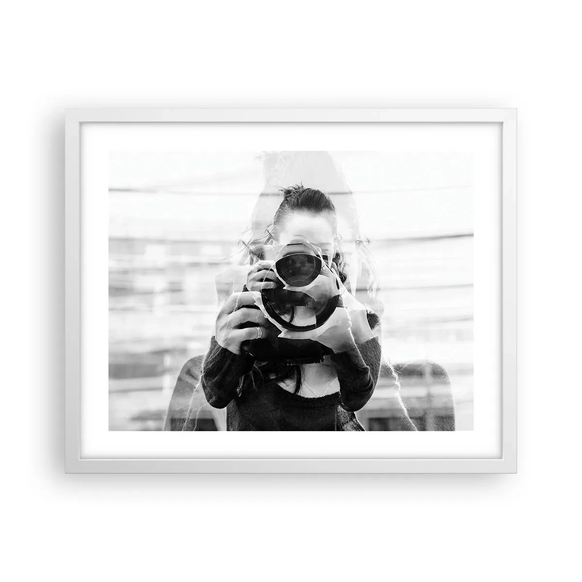 Pôster em moldura branca - Criador e material - 50x40 cm