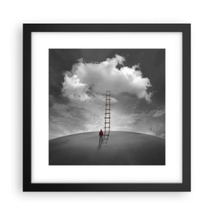 Pôster com moldura preta - Tudo é possível - 30x30 cm