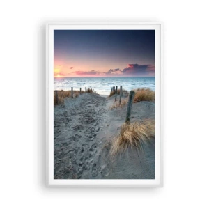 Pôster em moldura branca - Derramou um arco-íris de esplendor radiante.... - 70x100 cm