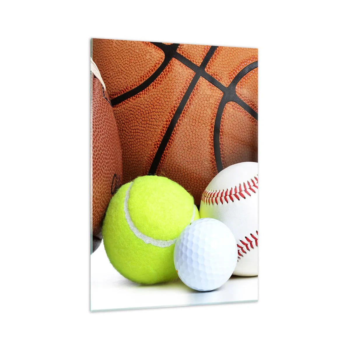 Quadro em vidro - Adoramos uma bola! - 70x100 cm