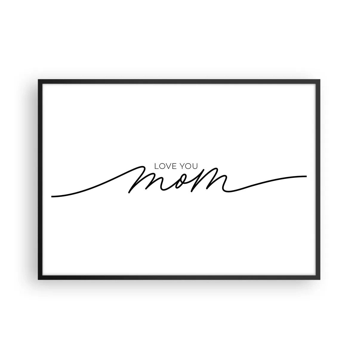 Pôster com moldura preta - Uma grande emoção - 100x70 cm