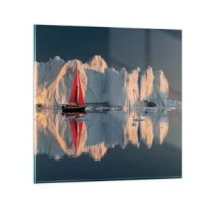 Quadro em vidro - No fim do mundo - 60x60 cm
