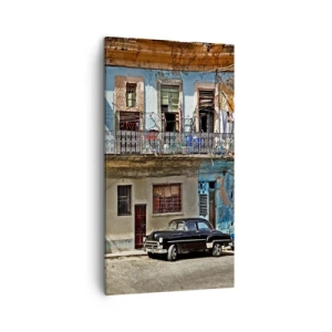 Quadro em tela - Vibrações de Havana - 45x80 cm