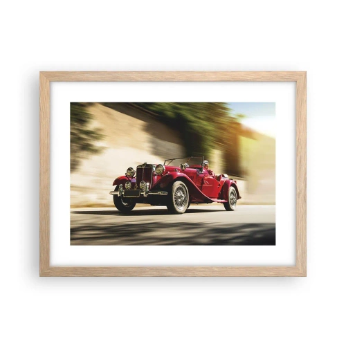 Pôster com moldura de carvalho claro - Mais bonita que a Vitória de Samotrácia - 40x30 cm