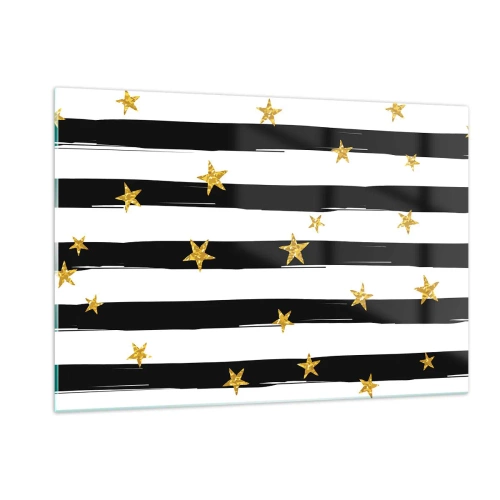 Quadro em vidro - Todos nós nascemos sob uma estrela da sorte - 120x80 cm