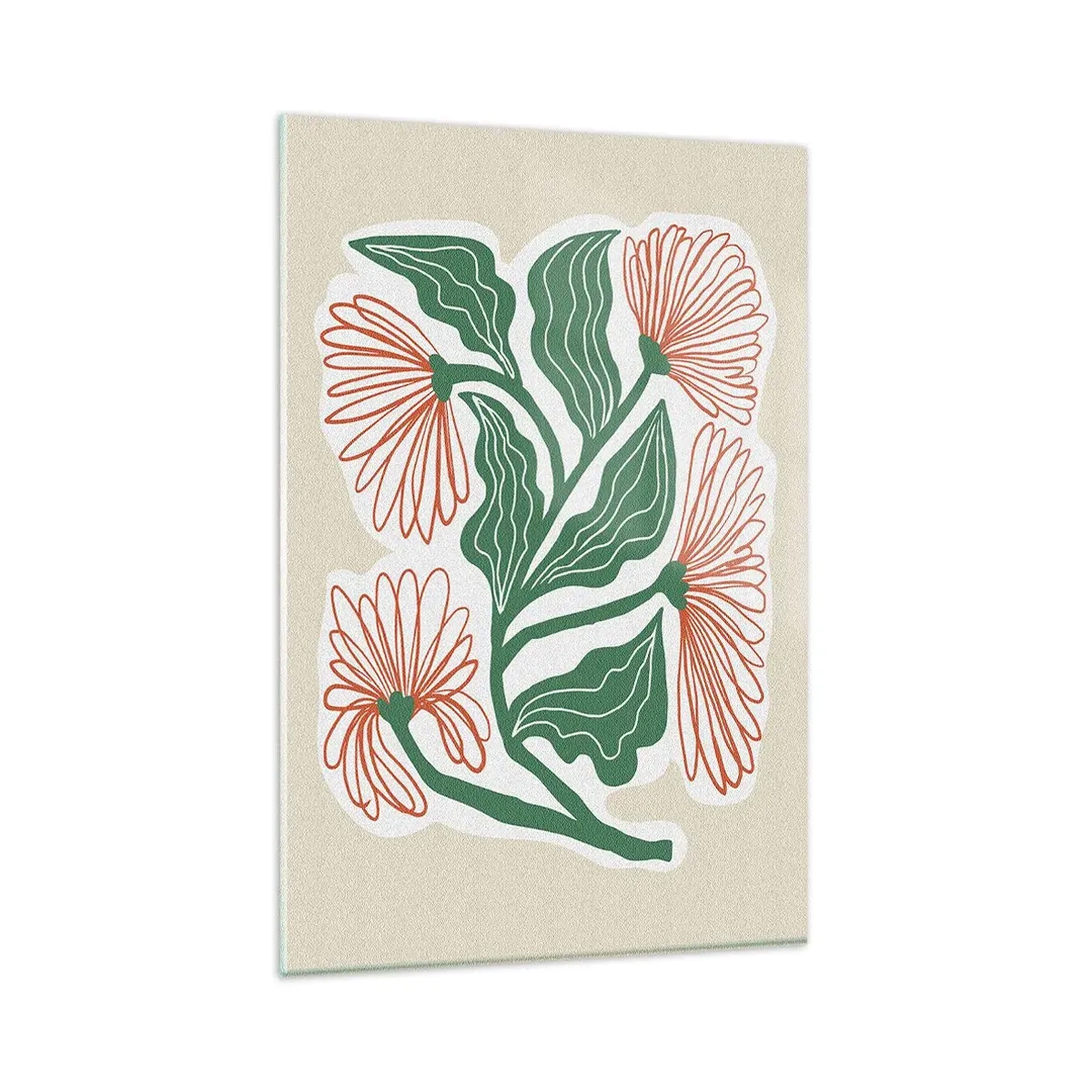 Quadro em vidro - Folclórico e moderno - 80x120 cm