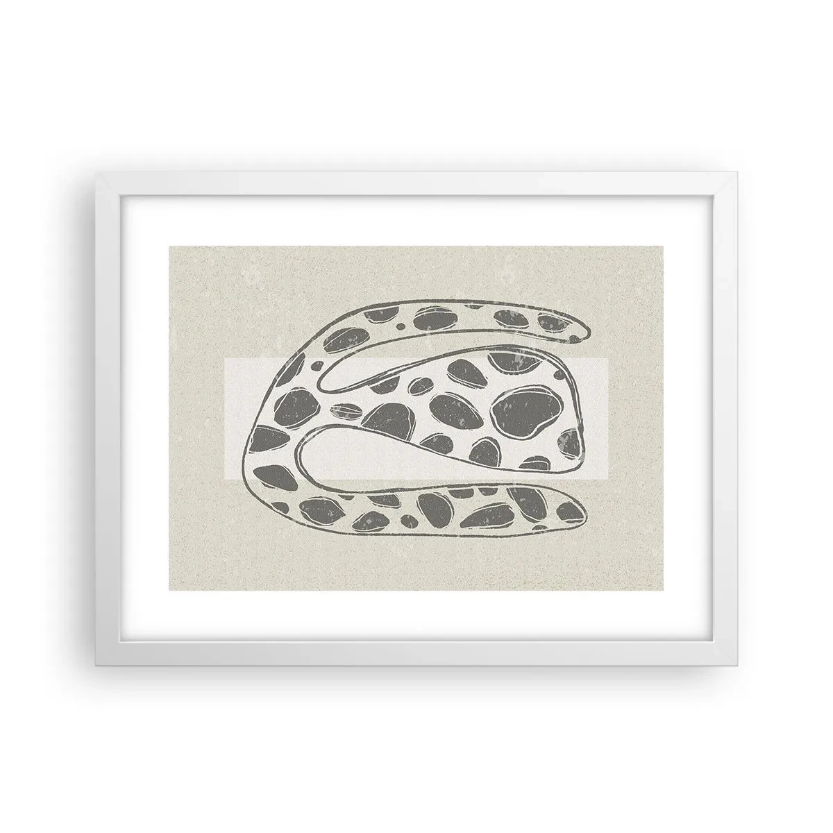 Pôster em moldura branca - Uma criatura estranha - 40x30 cm