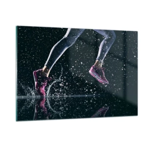 Quadro em vidro - Quanta força nas pernas - 120x80 cm